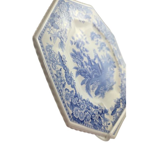 Spode | 2 Blue Room Sutherland Collection "Girl at Well" Plates | Size 9.5x9.5 - Picture 6 of 7